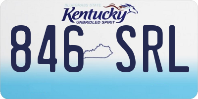 KY license plate 846SRL