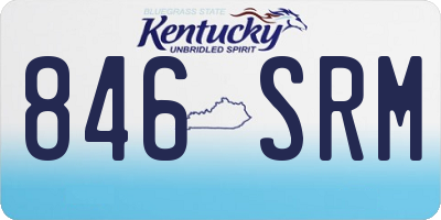 KY license plate 846SRM