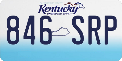 KY license plate 846SRP