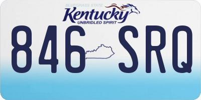 KY license plate 846SRQ