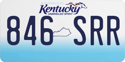 KY license plate 846SRR