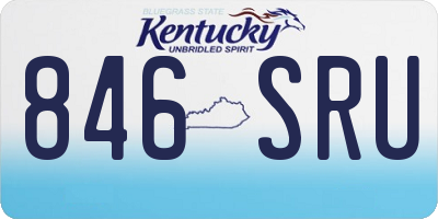 KY license plate 846SRU