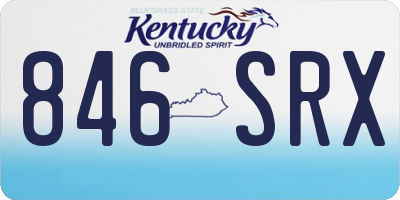 KY license plate 846SRX