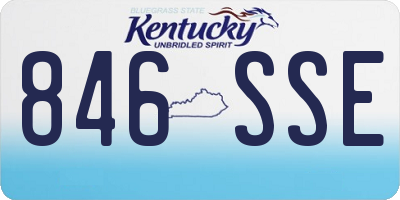 KY license plate 846SSE