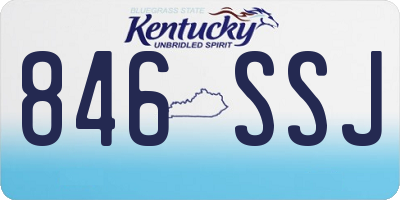 KY license plate 846SSJ