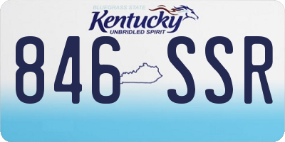 KY license plate 846SSR