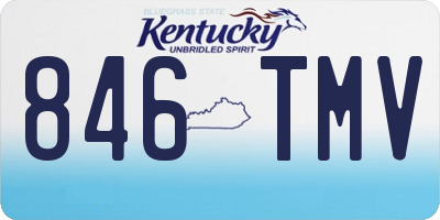 KY license plate 846TMV