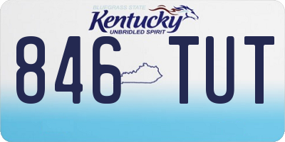 KY license plate 846TUT