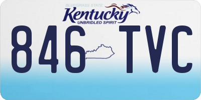 KY license plate 846TVC