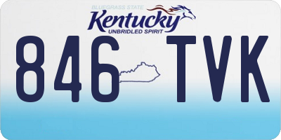 KY license plate 846TVK