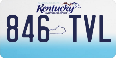 KY license plate 846TVL
