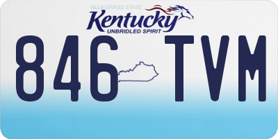 KY license plate 846TVM