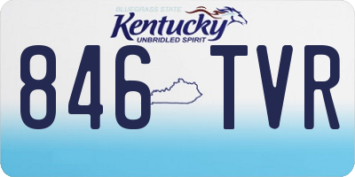 KY license plate 846TVR
