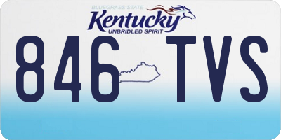 KY license plate 846TVS