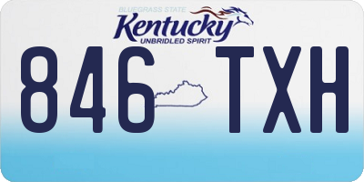 KY license plate 846TXH