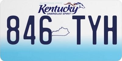 KY license plate 846TYH