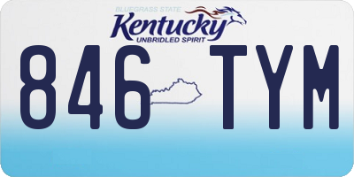 KY license plate 846TYM