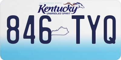 KY license plate 846TYQ