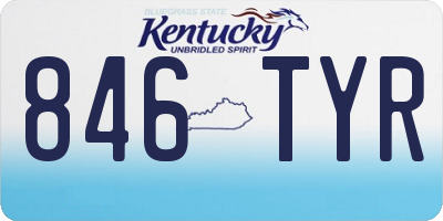 KY license plate 846TYR