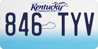 KY license plate 846TYV