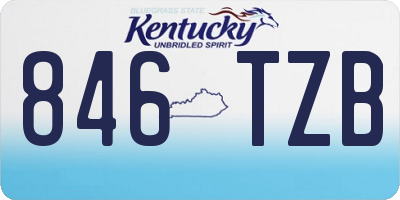 KY license plate 846TZB