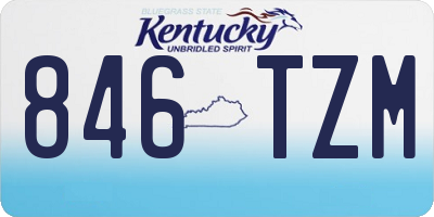 KY license plate 846TZM