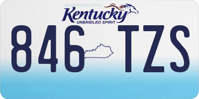KY license plate 846TZS