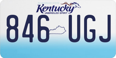 KY license plate 846UGJ