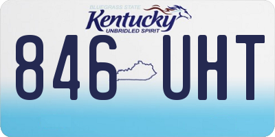 KY license plate 846UHT