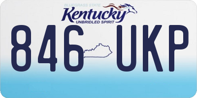 KY license plate 846UKP