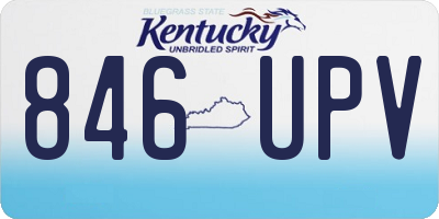 KY license plate 846UPV