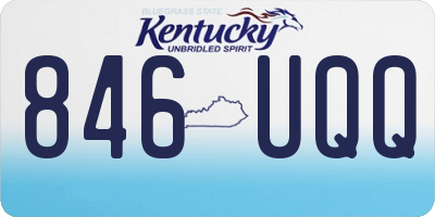 KY license plate 846UQQ