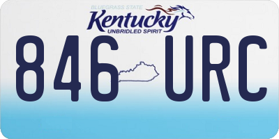KY license plate 846URC