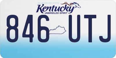 KY license plate 846UTJ