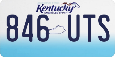 KY license plate 846UTS