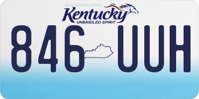 KY license plate 846UUH