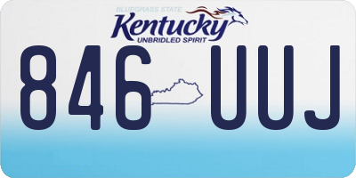 KY license plate 846UUJ