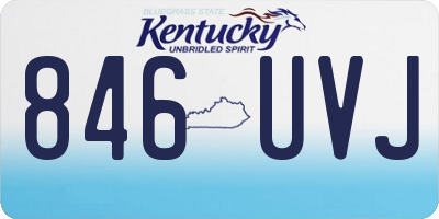 KY license plate 846UVJ