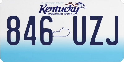 KY license plate 846UZJ