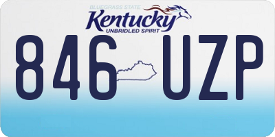 KY license plate 846UZP