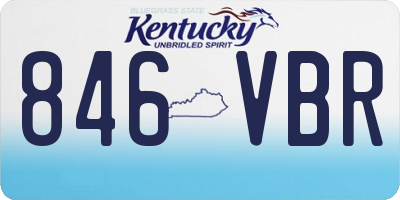 KY license plate 846VBR