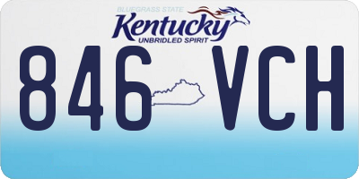 KY license plate 846VCH