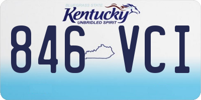 KY license plate 846VCI