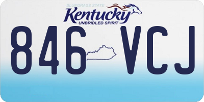 KY license plate 846VCJ