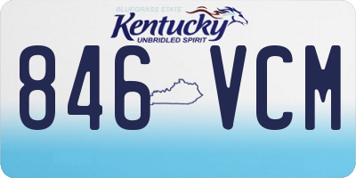KY license plate 846VCM