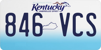 KY license plate 846VCS