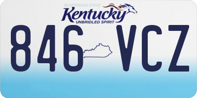 KY license plate 846VCZ
