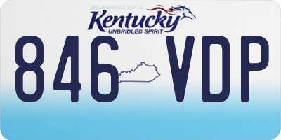 KY license plate 846VDP