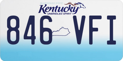 KY license plate 846VFI