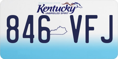 KY license plate 846VFJ
